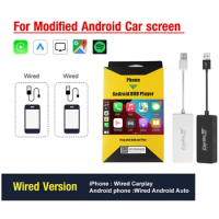 Carlinkit Wired/Wireless Adapter Voice Control Touch Screen HD Display USB Connection for Navigation Multimedia Player Box