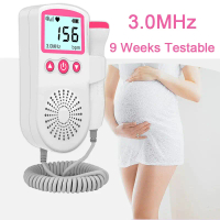 3.0MHz LCD Fetal Doppler Baby Prenatal Heart Rate Detector Home Sonar Doppler Stethoscope Pregnant H