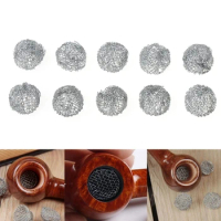 10pcs/Lot 17mm Stainless Steel Combustion-Supporting Network Screen Dome Mesh Fire Pipe Filters Special Tool Smoking Tobacco Net