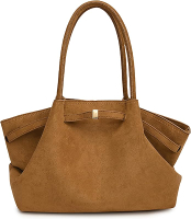 Makukke Suede Tote Bag for Women Suede Bag Hobo Handbag Women Large Vintage Shoulder Bag Purse for W
