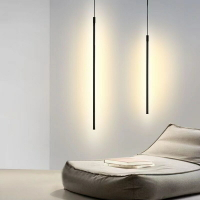 【免運】個性簡約LED線條燈 小吊燈 客廳臥室床頭背景牆燈 極簡氛圍燈
