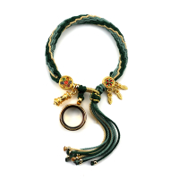 เชือกถักมือผ้าฝ้ายแบบทิเบต Zakiram Wuye Fox Fairy Green Tara Thangka เชือกมือกลับชาติมาเกิด