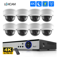 8MP H.265 4K Security Camera System 8CH POE NVR 5MP IP Camera Indoor Outdoor Vandal-proof Video Surv