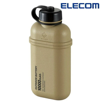 ELECOM NESTOUT戶外型行動電源10000 DE-NEST10000ATE 沙黃