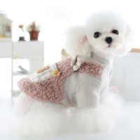 High Pet Clothing Cozy Winter Pet Clothes Bear Pattern Two-legged Design for Small Dogs Plaid Cotton Teddy Clothes Bikini Panda
