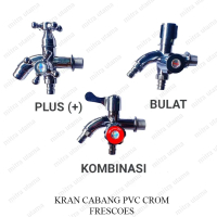 Kran Air Cabang Pvc Tembok/ Kran Wastafel Frescoes
