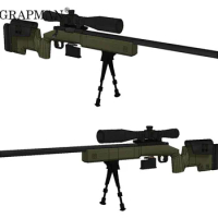 Gun M40a3 Sniper Rifle 3D Paper Model Can Not Be Fired