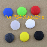 10pcs/lot For PlayStation 4 PS4 XboxOne Anti-slip Thread Rocker Analog Joystick Cap Button Silicone Protective Caps