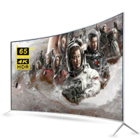 65 inch Smart TV 4K Ultra HD LED Curved Big Screen wifi inteligentes Television