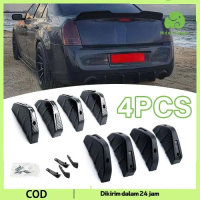 4pcs Bumper Modifikasi Bibir Belakang Winglet Bumper Diffuser Mobil Rear Bodykit Bumper Diffuser Spo