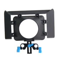 Lightweight 15 mmm Rail Rod Base Plate DSLR Rig Matte Box For Cameras and Camcoders