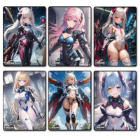 Goddess Story Anime Characters Acg Two-Dimensional Mechanical Style Bronzing Process Collection Card Sexy Anime Playing Cards