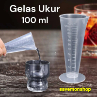 Gelas Ukur Plastik 100 ml Gelas Takar Jigger Measuring Cup