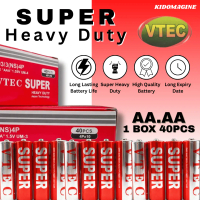 Bateri VTEC AA & AAA Tahan Lasak/VTEC Super Heavy Duty Battery AA & AAA 1.5V [1Box-40Pcs]
