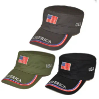 Fashion Casual USA Autumn Winter American Flag Outdoor Caps Export Hat Flat Cap Design Vintage Outdoor Sport Caps Adult Flat Cap