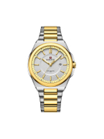 นาฬิกาข้อมือผู้ชาย NF9212 F สายสแตนเลส 43mm สี 2 กษัตริย์ทอง หน้าปัดขาว