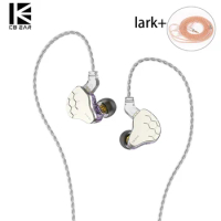 KBEAR Lark HIFI In Ear Earphone DD+BA Hybrid Driver Metal Bass Earbuds Wired Headsets Monitors Noise Cancelling Headphone aurora