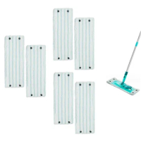6PCS Replacement Wet &amp; Dry Flat Mop Cloth Microfiber Mop Pad Accessories for Leifheit Floor Mop