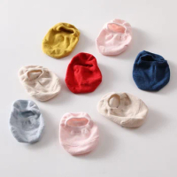 Baby Infant Socks Cotton Non-slip Floor Socks For Boys Girls Solid Color Newborn Baby Boat Sock Soft Toddler Shoes 0-24Years