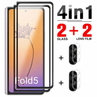 4in1 camera lens protective glass for Samsung Galaxy Z Fold5 tempered glass for Samsung zFold 5 Z Fold5 zfold5 phone film cover