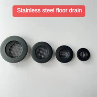 Kitchen Sink Filter Trap Stainless Steel Mesh Strainer Food Slag Drainer Bathroom Shower Floor Drain Hair Catcher Stopper Black
