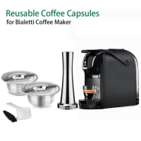 for Bialetti Coffee Maker Reusable Coffee Capsules BREAK model Cup Stainless Steel Refillable Filter Pods Bialetti C273e