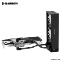 Barrow GPU water cooling Block kit, For MSI RTX 4080 16GB SUPRIM X / MSI RTX 4080 16GB GAMING TR10 5V ARGB AURA SYNC