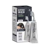 80ml Black Hair Dye Pure Plant-based Instant Hair Dye Cream Cover Permanent Black Hair Dye Shampoo with Comb
