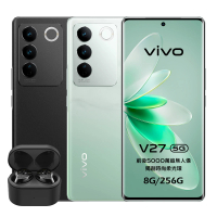 【vivo】V27 5G 6.78 吋(8G/256G/聯發科天璣7200/5000萬鏡頭畫素)(防水無線藍芽耳機組)