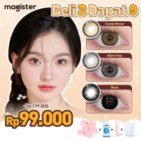 [COD&HOT] Magister Big Eye Softlens  (0.00 s/d -6.00) Super Softlens Paket Komplit Lensa Kontak 14.0