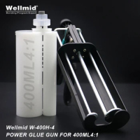 400ML 4:1 Epoxy Adhesives Dispensing Gun 2K Kit Portable Double Tube Mixing Dispenser Loctite ARALDITE 3M Cartridge AB Glue Gun