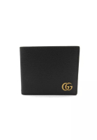 Gucci 二奢 Pre-loved Gucci GG Marmont Bi-fold Wallet Bi-fold wallet leather black