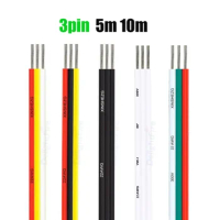 3Pin SM JST LED Connector Cable 22/20/18AWG Electrical Wire 12V Flexible PVC Tinned Copper Cord for 