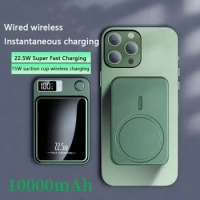 New 10000mAh Magnetic Qi Wireless Charger PowerBank 22.5W Fast Charging For iPhone 14 13 12 Samsung Huawei Xiaomi Mini Powerbank