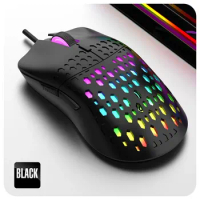 Beehive Led Wired 6 Keys Mouse Colorful Lighting Gaming Office for Microsoft Windows Apple Ios Dpi 1