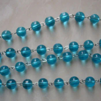 20 meters 14 mm Hot sale Crystal beads Chain glass garland beads chain wedding crystal garland chain door/window curtain