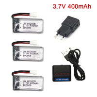 3.7V 400mah Battery and (5 in 1) Charger For SYMA X15 X5A-1 X15C X15W H31 X4 H107 KY101 E33C E33 U816A V252 H6C RC Spare Parts