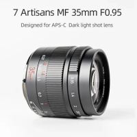 Roadfisher 35mm F0.95 APS-C Large Aperture Prime Lens For Canon EF-M RF-S R50 Sony E Fuji X Nikon Z Z5 Z9 Panasonic M4/3 Mount