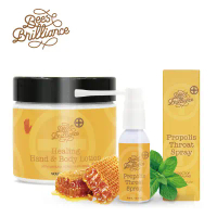 【壽滿趣】Bees Brilliance紐西蘭麥蘆卡蜂蜜保濕修護乳霜340毫升+蜂膠噴液30ml