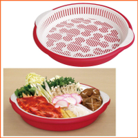 asdfkitty*日本製 米奇雙層瀝水盤/濾水籃/備料盤/放水果-吃火鍋.烤肉都好用-正版商品