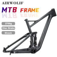 Airwolf T1000 Carbon Full Suspension MTB Frame 29er Carbon Mountain Bicycle Frame Full Carbon Suspension Bicycle Frameset