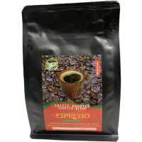 Langcafe เมล็ดกาแฟคั่วกลาง Espresso Classic Blend 500 g คั่วมาตรฐาน รสเข้มเต็มบอดี้ สำหรับเมนูร้อนแล