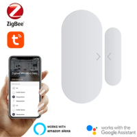Tuya Smart ZigBee Wireless Door / Window Sensor Smart Home Wireless Door Detectors Open/Close APP Remote Alarm With ZigBee Hub