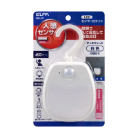 【ELPA日本朝日電器】人體感應可掛LED小夜燈 白光 電池式 PM-L213(夜燈 感應燈)
