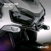 Nemo Winglet Sayap Depan Led ADV 160 Carbon