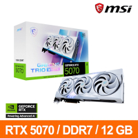 微星MSI RTX 5070 12G GAMING TRIO OC WHITE顯示卡 RTX5070