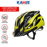 KAMJE Helm Sepeda Bicycle Road Bike Helmet EPS PVC 18 Air Vent Pelindung Kepala Gowes Outdoor Merah