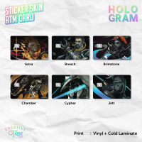 Valorant - Sticker Skin Card HOLOGRAM Stiker Kartu ATM Etoll 1