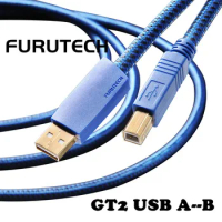 FURUTECH GT2 Ultimate OCC HiFi USB Digital Audio Cable A-B Square Port Decoder DAC Data Cable