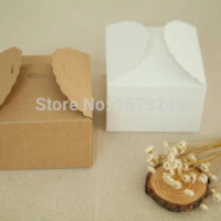 200pcs/lot 12*12*6CM Wholesale kraft paper box Small Kraft Gift Box, Party box,Mini kraft paper cake box.